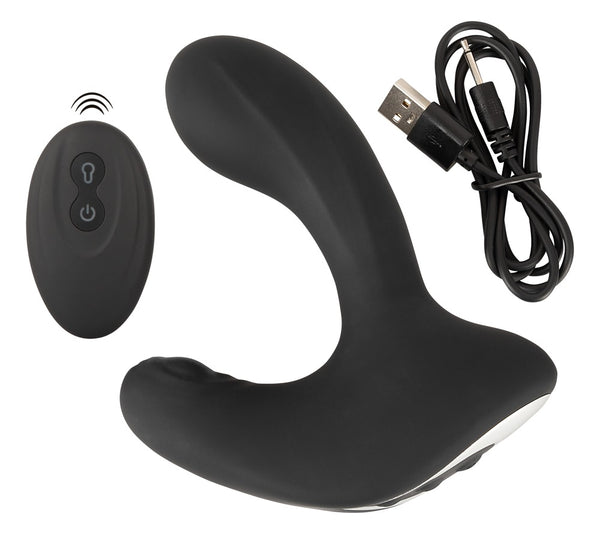Rebel Tik Plug met 3 functies - Zwart - Rebel - SKU: 5532710000