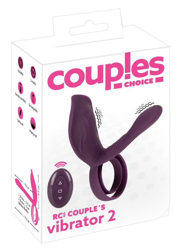 Couples Choice Koppel vibrator - Paars - Couples Choice - SKU: 5535300000