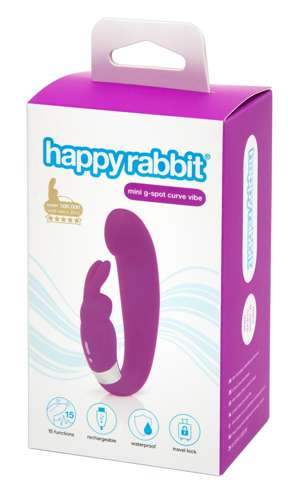 Happyrabbit Mini g-spot curve vibe - Paars
