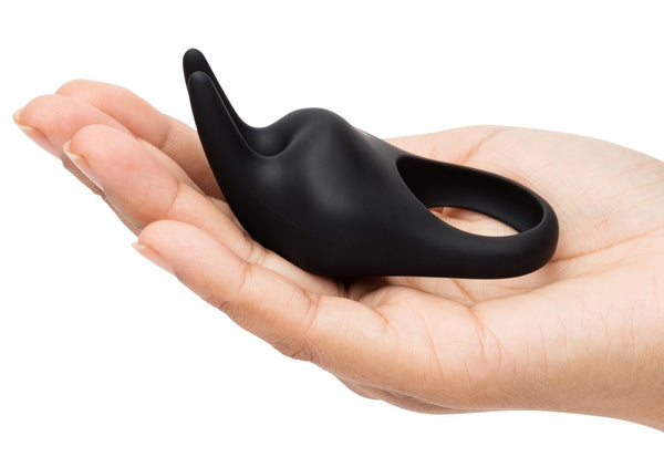 Fifty Shades of Grey vibro-cock ring met konijn - Zwart - Fifty Shades of Grey - SKU: 5544640000