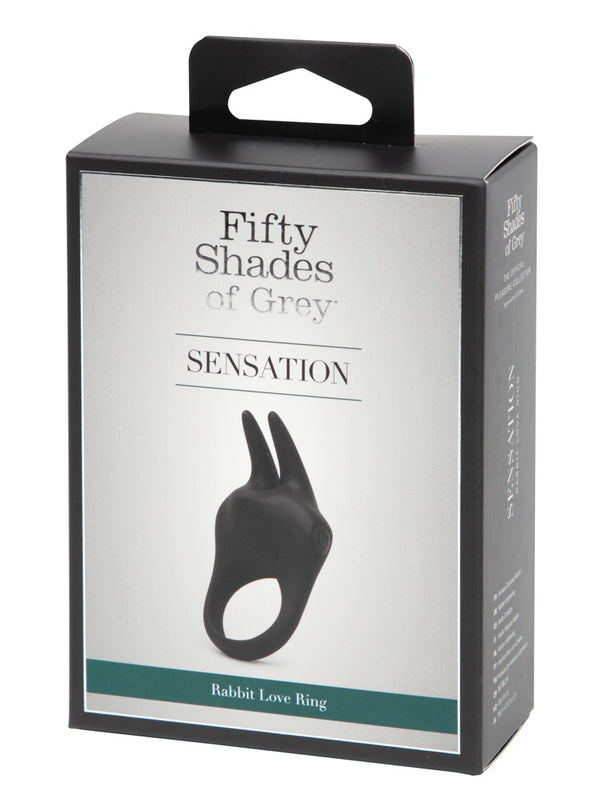 Fifty Shades of Grey vibro-cock ring met konijn - Zwart - Fifty Shades of Grey - SKU: 5544640000