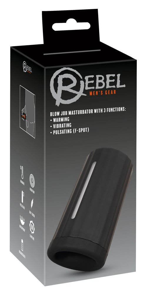 Rebel Masturbator - Zwart - Rebel - SKU: 5545020000