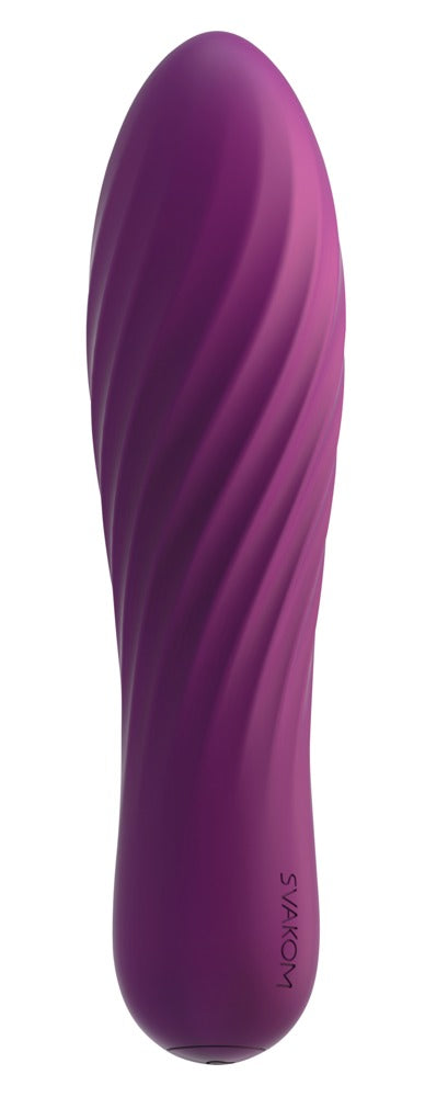 SVAKOM Tulp vibrator met gegroefd ontwerp - Zwart