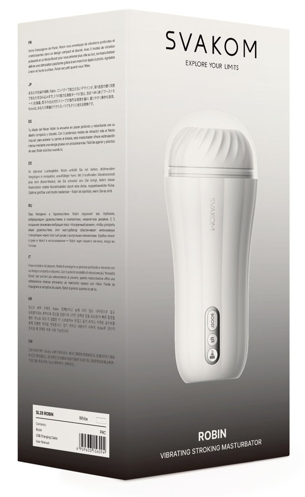 SVAKOM Robin vibrator met boost - Wit - SVAKOM - SKU: 5546000000