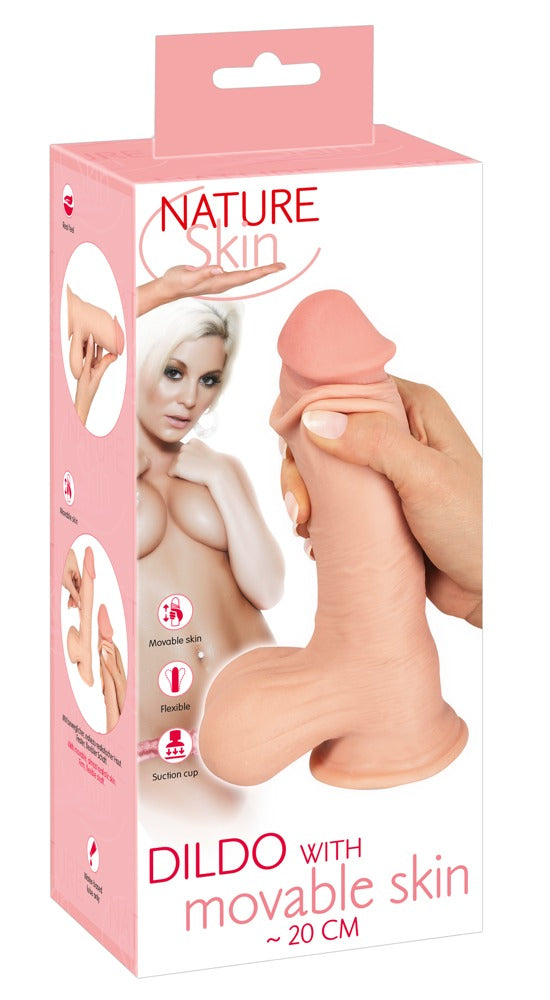 Nature Skin flexibele dildo - Huidskleur Licht - Nature Skin - SKU: 5548200000