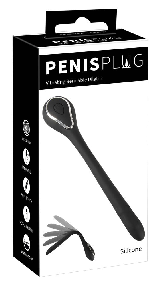 Penisplug Buigbare urethrale dilator - Zwart - Penisplug - SKU: 5551500000
