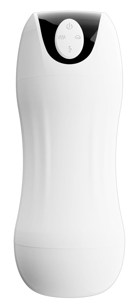 Stroker dubbelwerkende masturbator - Wit - Stroker - SKU: 5553470000