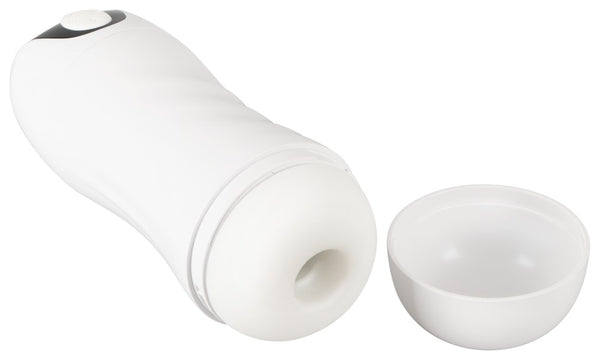 Stroker dubbelwerkende masturbator - Wit - Stroker - SKU: 5553470000