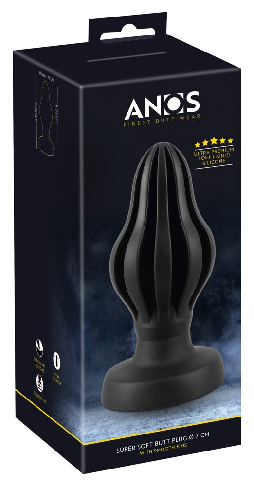 ANOS Butt plug - Zwart - ANOS - SKU: 5554280000