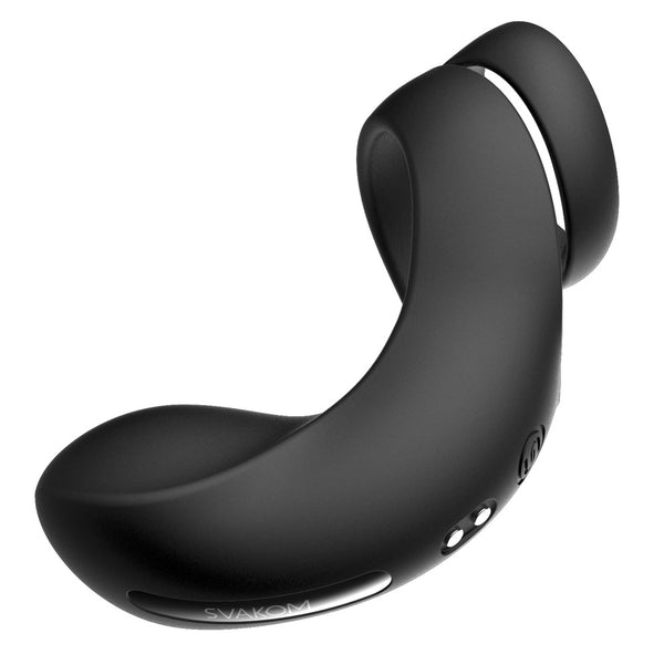 SVAKOM penis- en balring met perineumvibrator - Zwart - SVAKOM - SKU: 5554600000