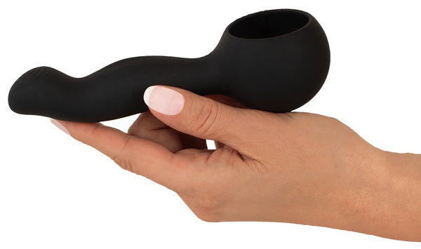 Couples Choice vibrator met 3 opzetstukken - Zwart - Couples Choice - SKU: 5556140000