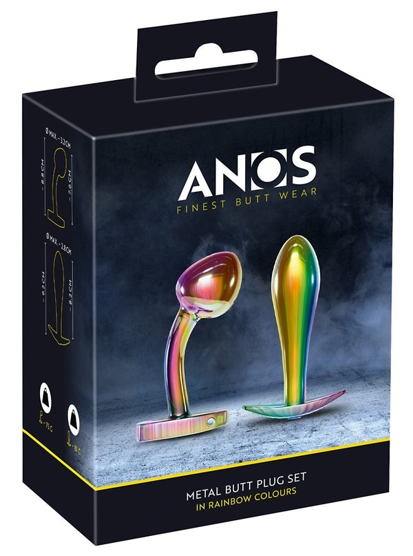 ANOS Butt plug set - Regenboog - ANOS - SKU: 5560170000