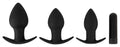 Black Velvets Butt plug set - Zwart