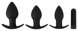 Black Velvets Butt plug set - Zwart