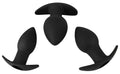 Black Velvets Butt plug set - Zwart