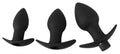 Black Velvets Butt plug set - Zwart