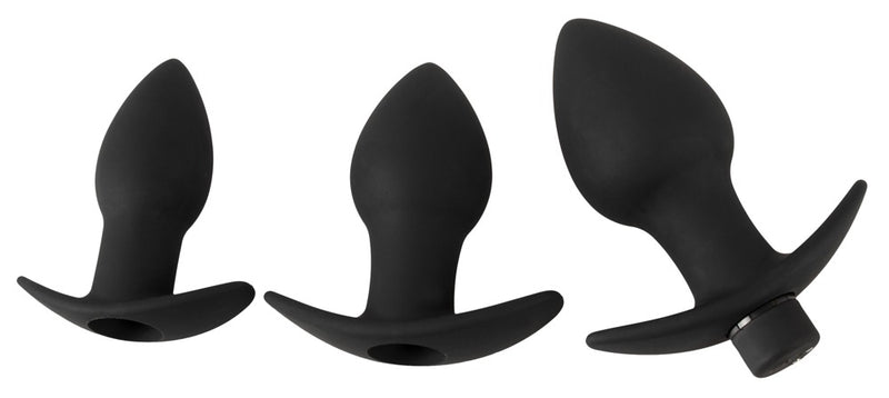 Black Velvets Butt plug set - Zwart