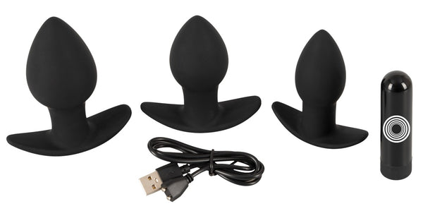 Black Velvets Butt plug set - Zwart - Black Velvets - SKU: 5563510000
