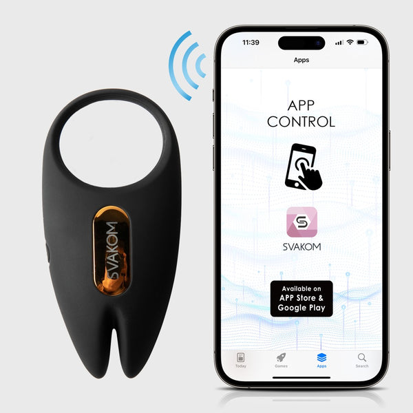 SVAKOM Vibro-cockring - Zwart - SVAKOM - SKU: 5567850000
