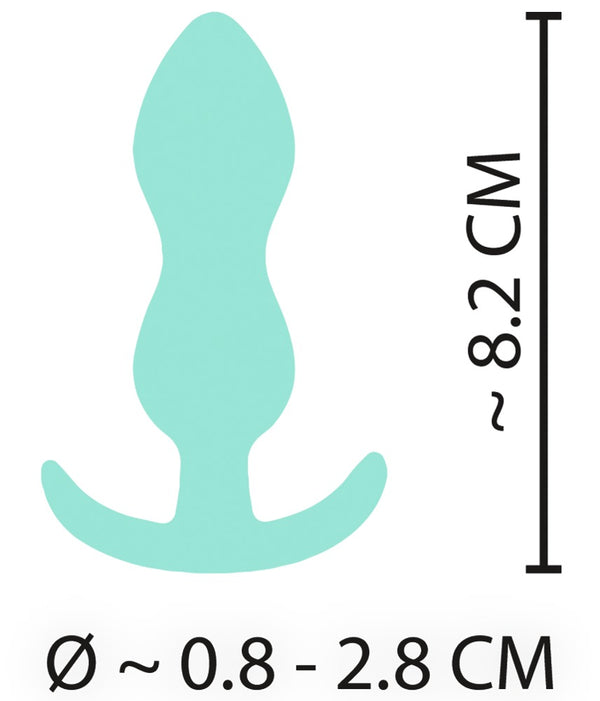 Cuties Mini butt plug - Groen - Cuties - SKU: 5569390000