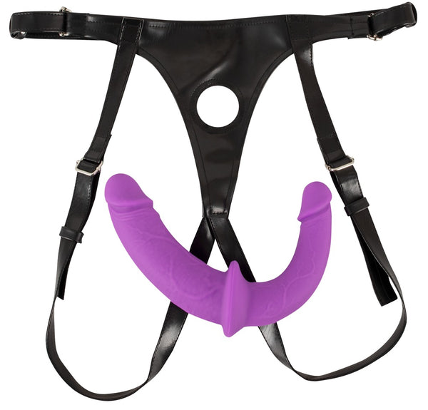 Sweet Smile Super Soft Double Strap-On - Paars - Sweet Smile - SKU: 5578200000