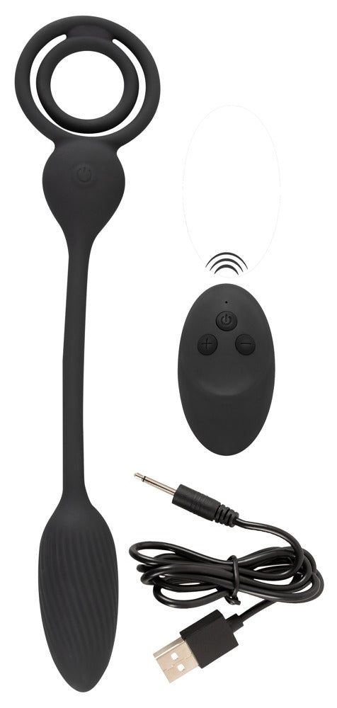 Cock en Ball Ring met een RC Butt Plug - Rebel - SKU: 5580010000
