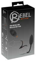 Rebel Ring met plug - Zwart