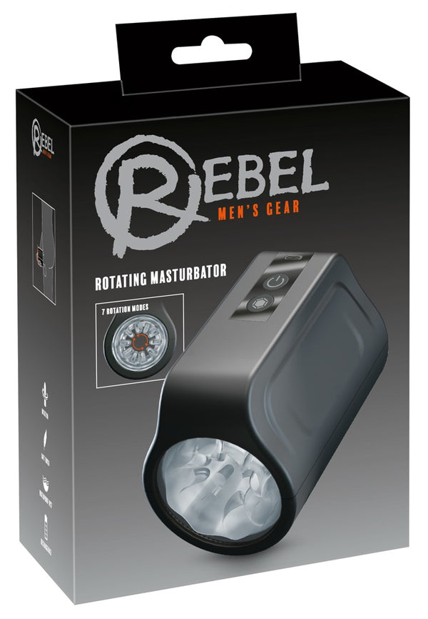 Rebel Roterende masturbator - Zwart - Rebel - SKU: 5584940000