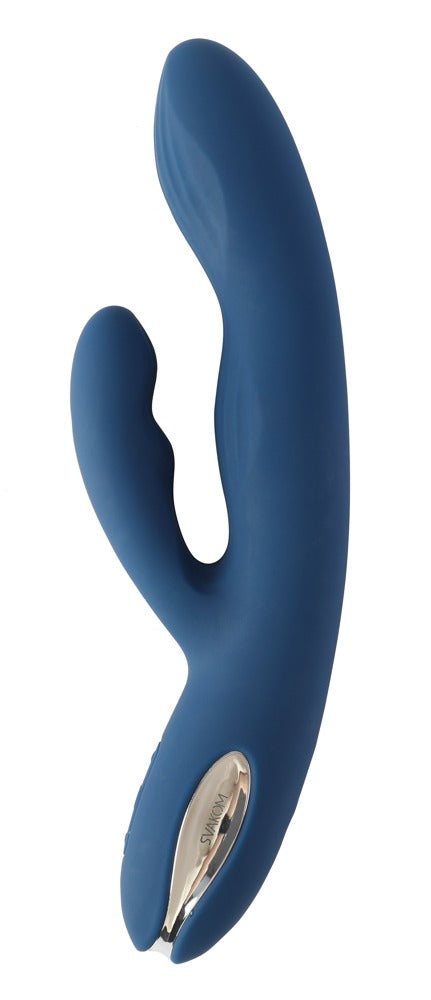 SVAKOM Aylin rabbit vibrator met pulserende top - Blauw - SVAKOM - SKU: 5587610000