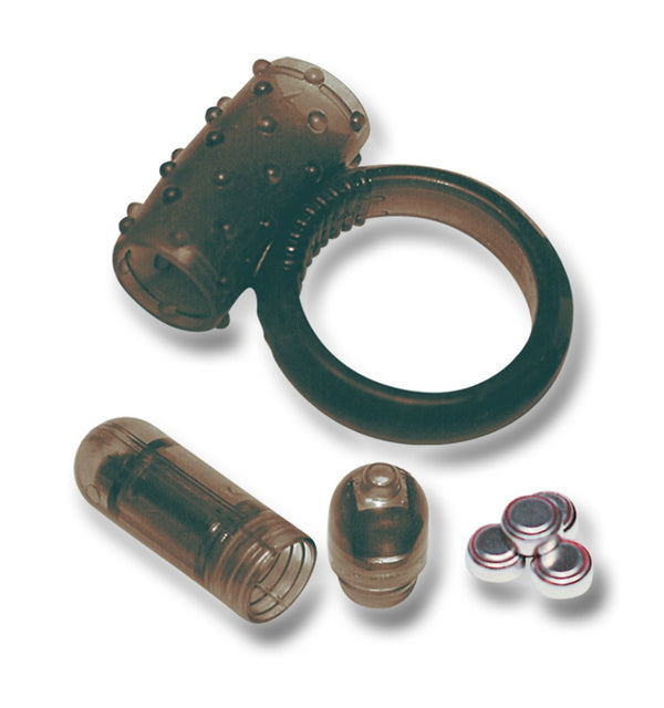 You2Toys trillende cockring met vibrator - Zwart - You2Toys - SKU: 5622110000