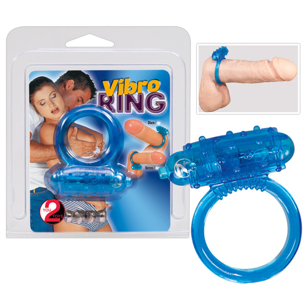 You2Toys vibrerende penisring met mini-vibrator - Zwart - You2Toys - SKU: 5623190000