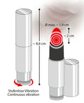 You2Toys Lipstick vibe - Zilver