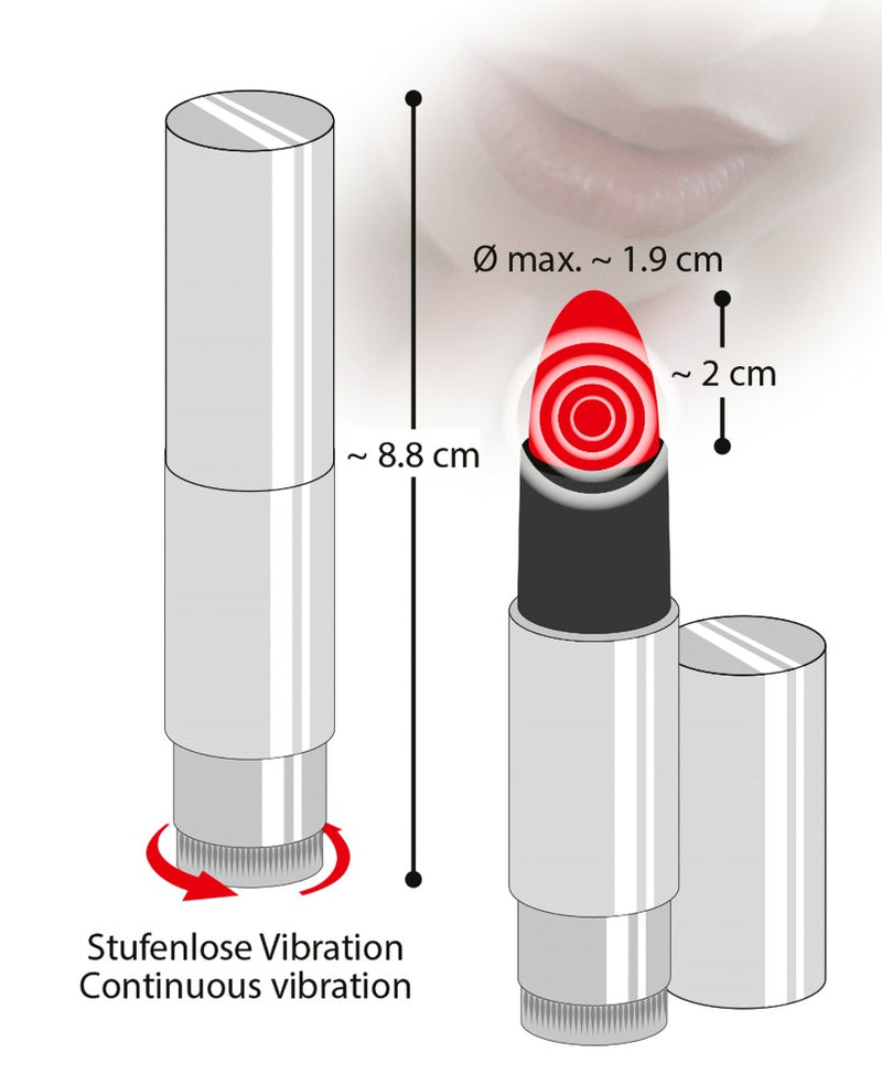 You2Toys Lipstick vibe - Zilver