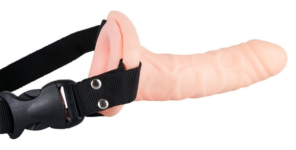 You2Toys Easy Rider strap-on met eikelvibratie - Zwart - You2Toys - SKU: 5784360000