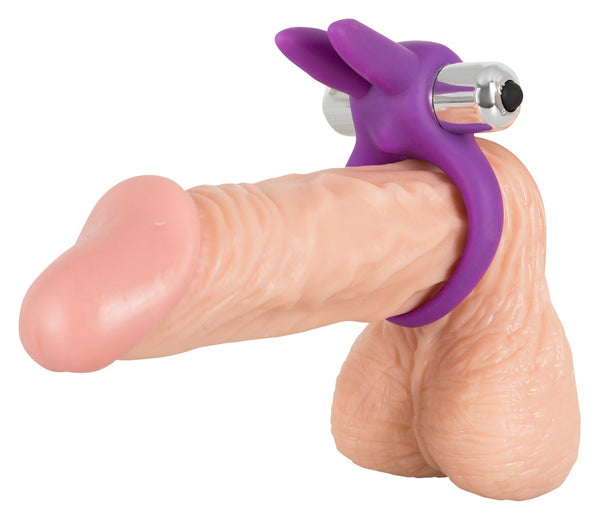 Sweet Smile Trillende cock ring met konijnenoren - Paars - Sweet Smile - SKU: 5835370000