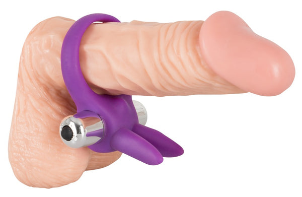 Sweet Smile Trillende cock ring met konijnenoren - Paars - Sweet Smile - SKU: 5835370000