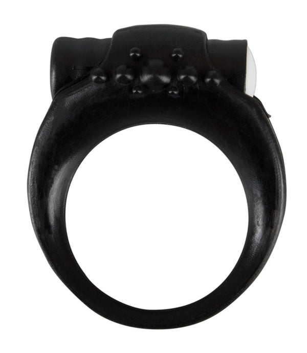 Sweet Smile vibro-cock ring met mini-vibrator - Zwart - Sweet Smile - SKU: 5848780000