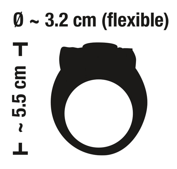 Sweet Smile Cock ring - Zwart - Sweet Smile - SKU: 5848780000