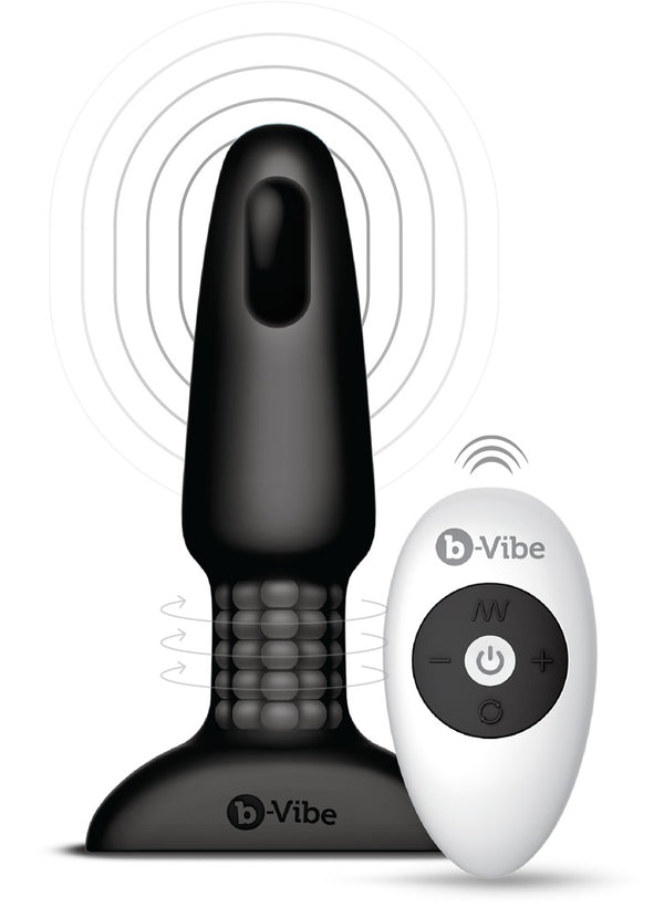 b-Vibe Rimming 2 anale vibrator - Zwart - b-Vibe - SKU: 5858070000