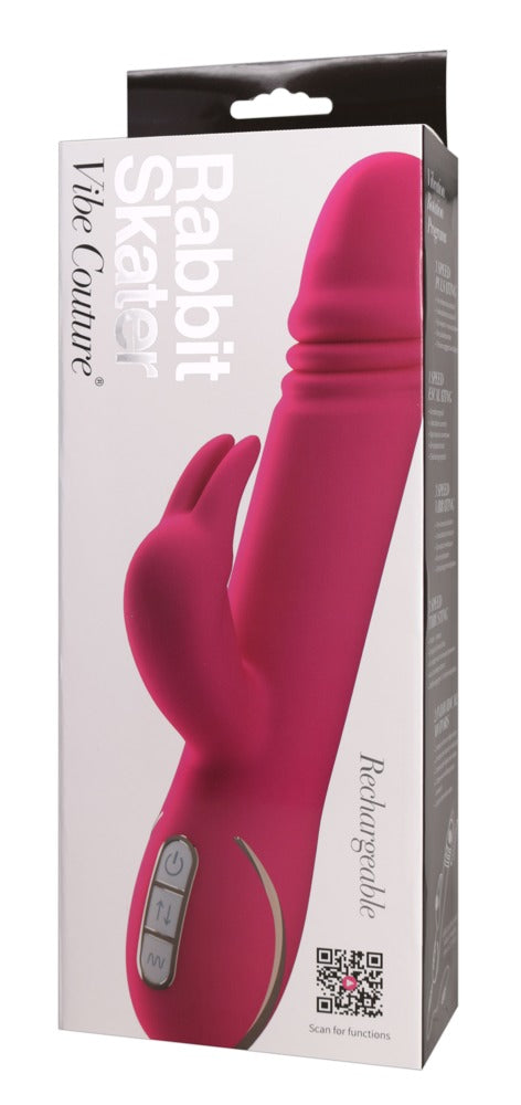 Vibe Couture konijn vibrator fluweelzacht - Roze - Vibe Couture - SKU: 5861530000