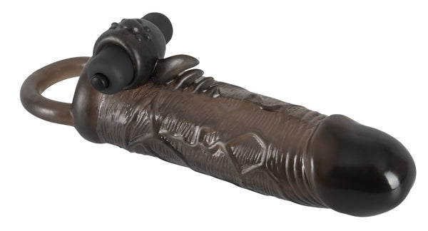 Rebel penis sleeve met uitbreiding - Zwart - Rebel - SKU: 5866170000
