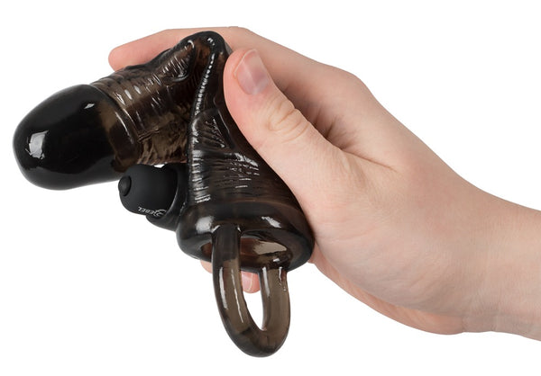 Rebel penis sleeve met uitbreiding - Zwart - Rebel - SKU: 5866170000