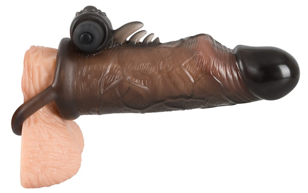 Rebel penis sleeve met uitbreiding - Zwart - Rebel - SKU: 5866170000