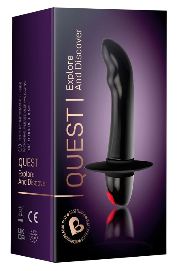 Rocks Off Quest prostate vibrator - Zwart - Rocks Off - SKU: 5877610000