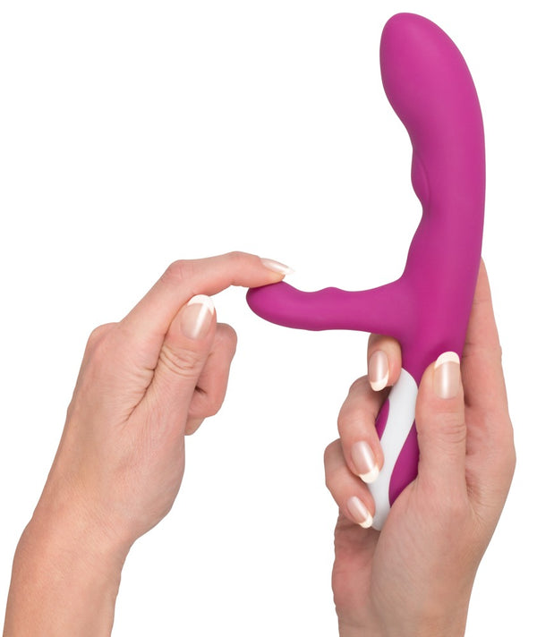 JAVIDA vibrator met dubbele motor - Paars - JAVIDA - SKU: 5878930000