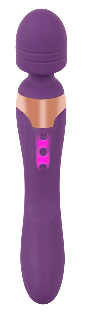JAVIDA dubbele vibrator met beweegbaar hoofd - Paars - JAVIDA - SKU: 5882020000