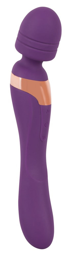 JAVIDA dubbele vibrator met beweegbaar hoofd - Paars - JAVIDA - SKU: 5882020000