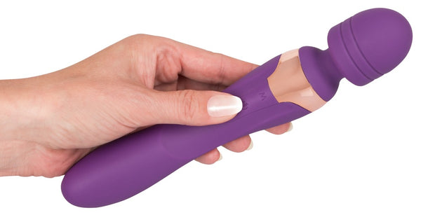 JAVIDA dubbele vibrator met beweegbaar hoofd - Paars - JAVIDA - SKU: 5882020000