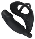 Black Velvets Ring & vibro plug - Zwart
