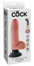 King Cock Vibrerende cock - Huidskleur